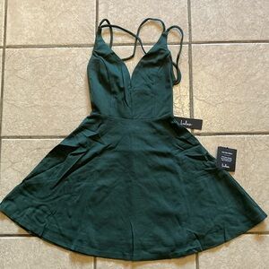 Lulu's Green Strappy Dress